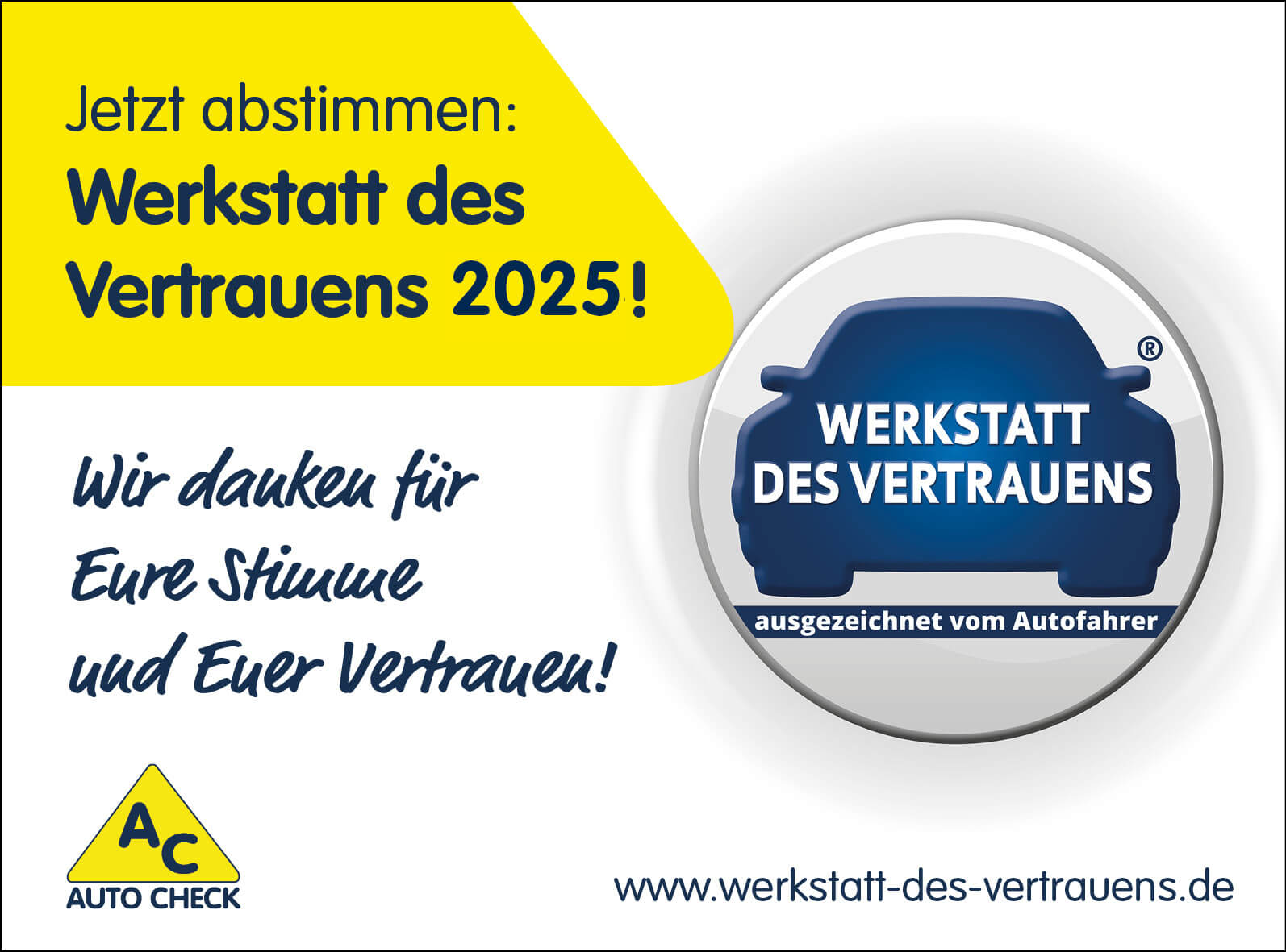 Jetzt abstimmen: WERKSTATT DES VERTRAUENS 2025